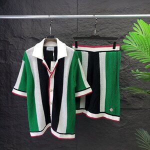 Casablanca Striped Knit Set